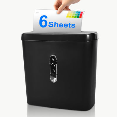 Мини домашний офис кросс-резки 6 листов А4 бумаги Shredder с 11L корзины C502P