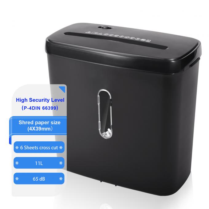 Мини домашний офис кросс-резки 6 листов А4 бумаги Shredder с 11L корзины C502P 0