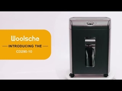CD290P 10 листов Micro Cut Heavy Duty деловая бумага CD Shredder с 18-литровым вытягиваемым контейнером бумаги