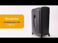 C330P-18 Сертифицированный CE/EMC тяжелый бумажный шредер для бизнеса с 30L вытяжной корзиной